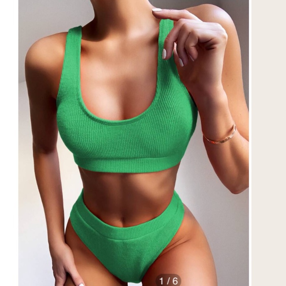 NEW Ribbed High Waisted Bikini
